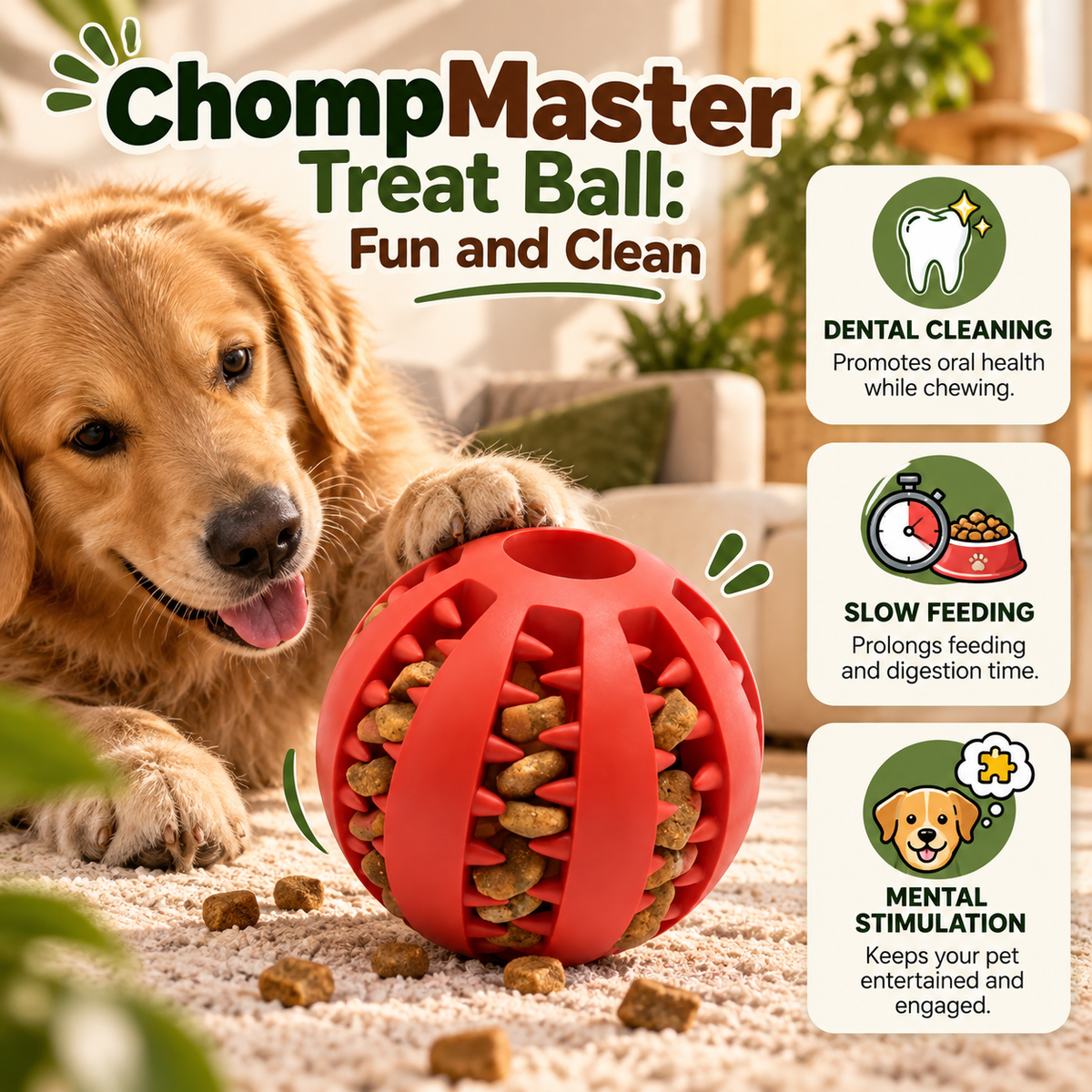 ChompMaster Treat Ball: Fun and Clean