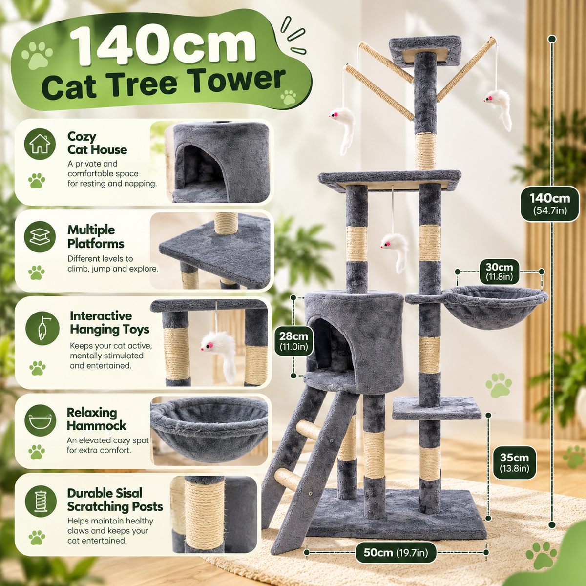 MajesticClimb Tower: Ultimate Cat Playground