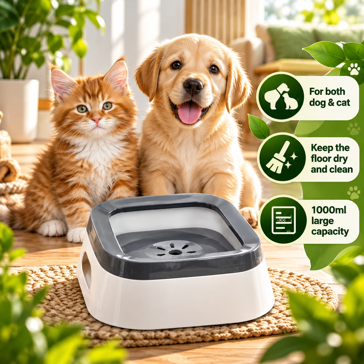 HydroTravel Pet Bowl: Splash-Free Hydration