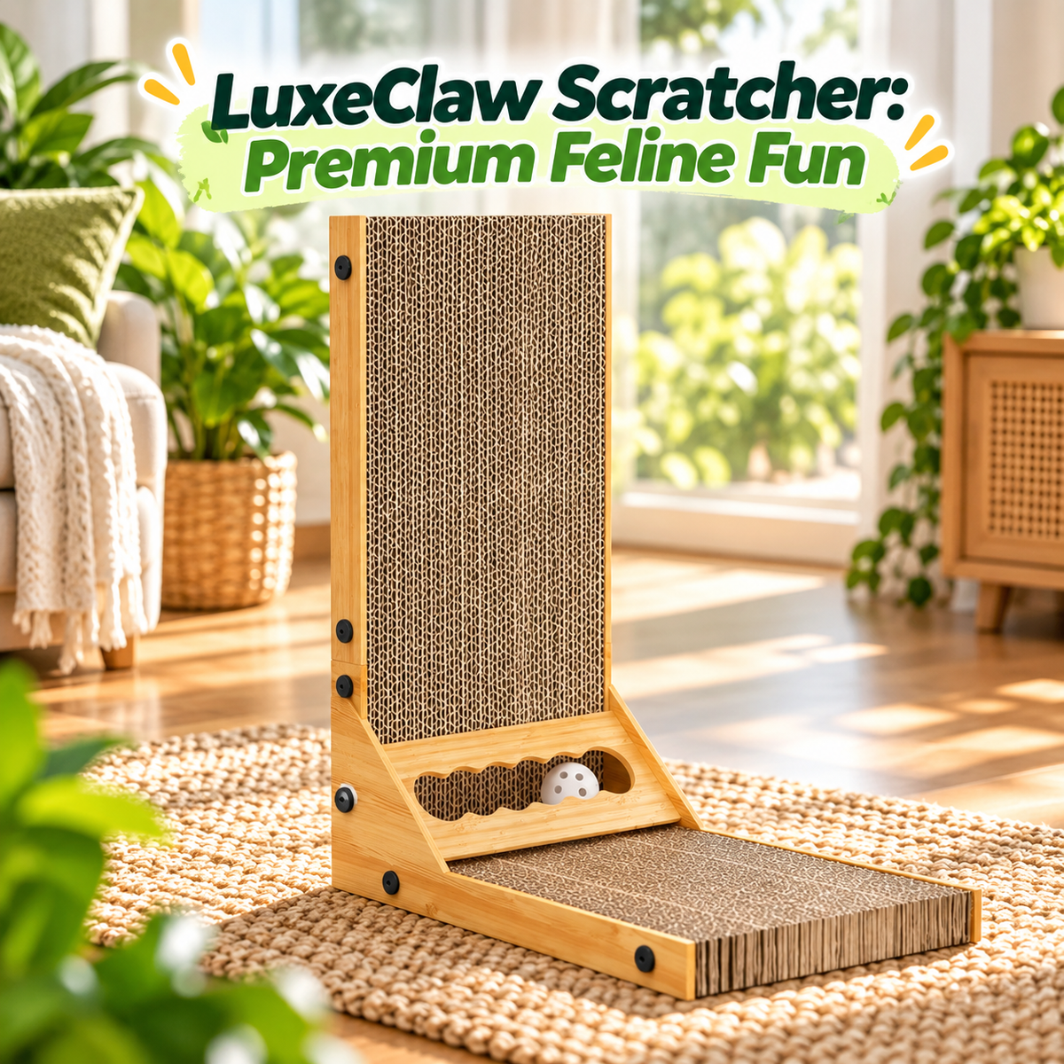LuxeClaw Scratcher: Premium Feline Fun